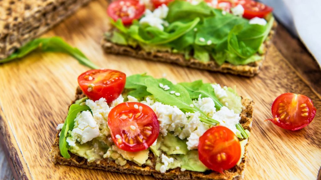 Avocado on Rye Crackers