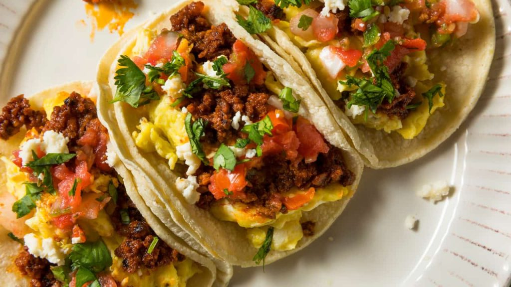 Bean and sweet potato tacos