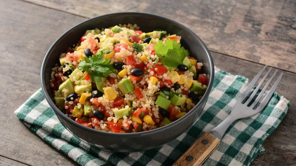 Black bean and quinoa salad