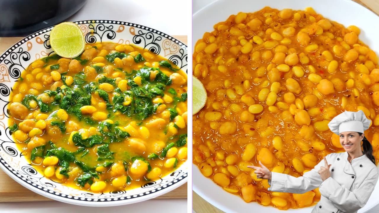 triple power pulse curry with and without spinach