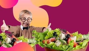 child expressing his love for vegetables